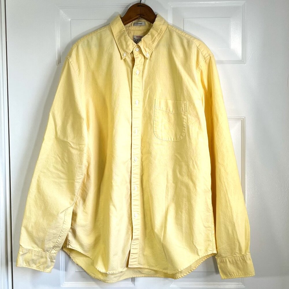 J. Crew Light Yellow Button Down Shirt